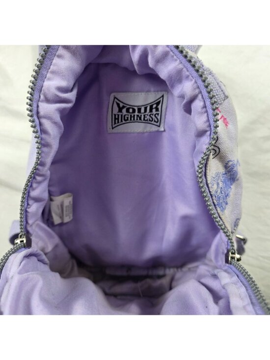 Your Highness Puff Puff Purple Mini Backpack Graphic Anime Print Casual Cute